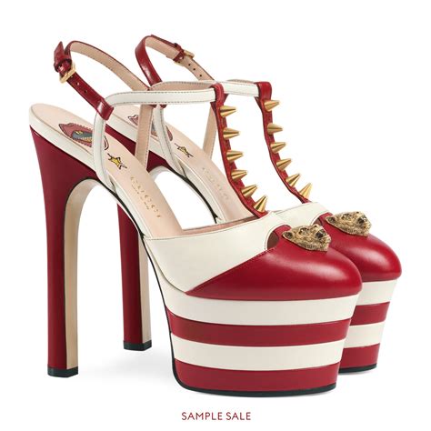 gucci ruffle heels|gucci studded heels.